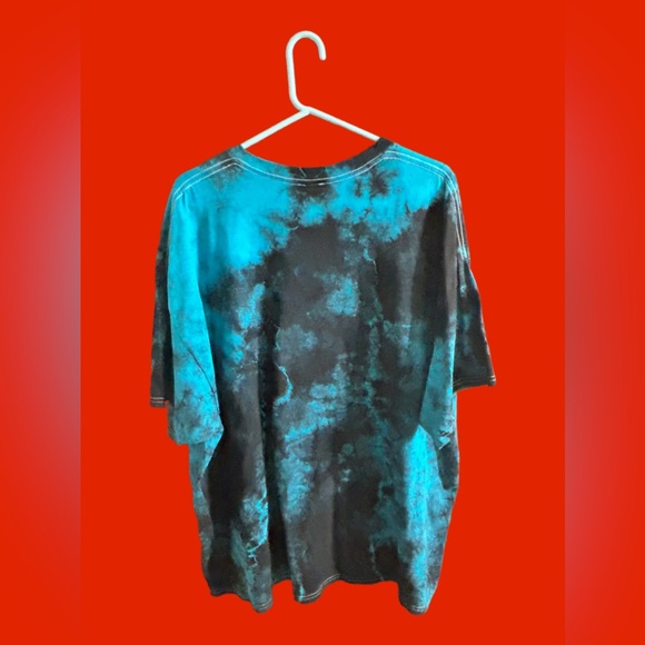 New 3XL Pirate Video Tie Dye Short Sleeve Tee - Blue/Black - Picture 2 of 9
